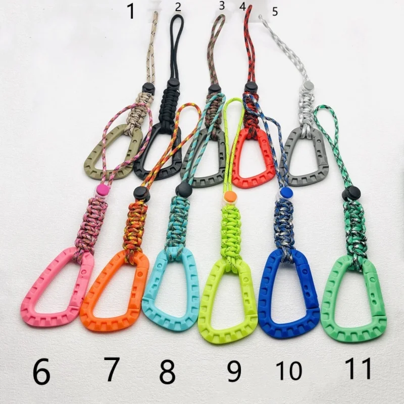 2-Pack Wristband Keychain Multi-Functional Portable Hanging Keychain Clip for Hiking, Camping, Backpacking, Travel, Outdoor Gear