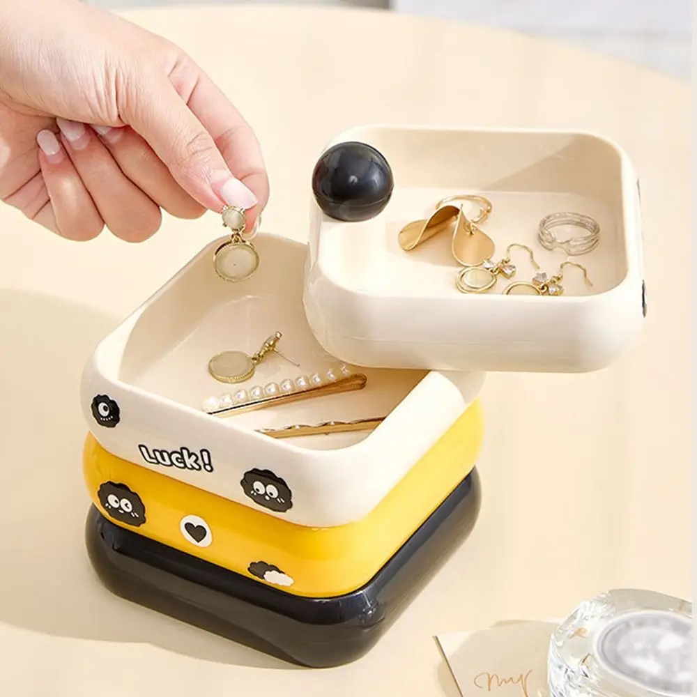 

Креативный держатель для хранения ювелирных изделий, вращающийся на 360 градусов контейнер для хранения ожерелья «сделай сам», большая емкость, 3/4 слоя