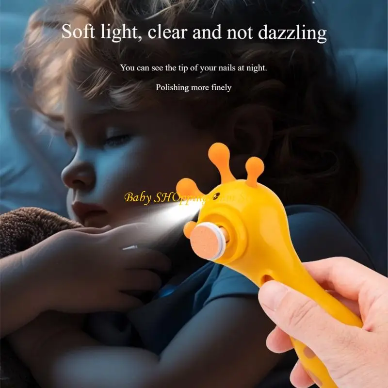 23GD 電気ネイルトリマー静かなモーターソフト研削ヘッド 2 モード人間工学に基づいたハンドル赤ちゃんの必須ツール