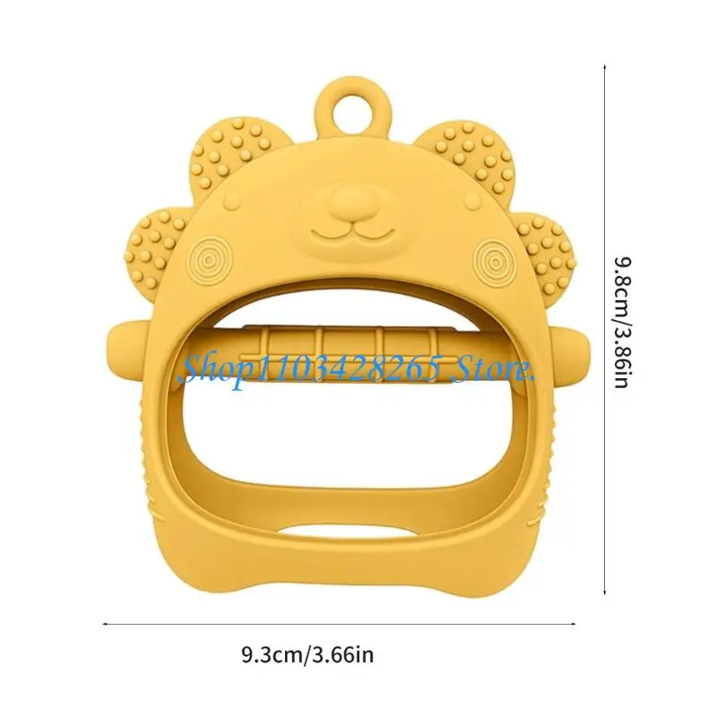 لطيف سيليكون التسنين القفازات الحيوان تصميم مضغ حارس اليد لعبة للرضع لوقف مكافحة الأكل اليد G2TE