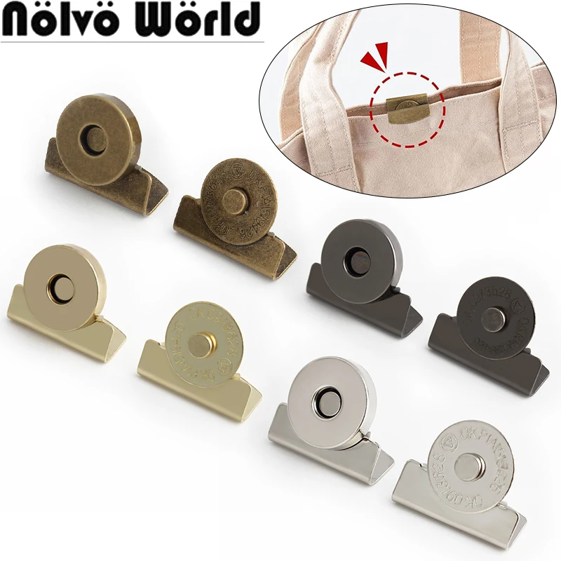 20x14MM Thickening Metal Snap Fasteners Magnetic Buttons For Garment Handbag Bags Closure Lock Buckle Iron Clip DIY Accessories
