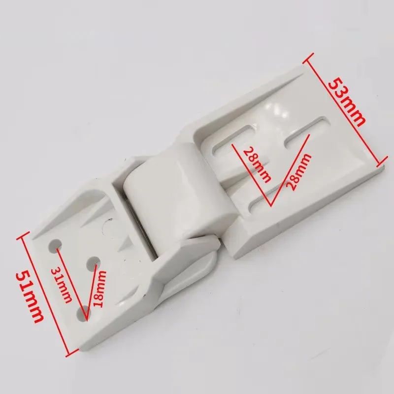 2PCS Refrigerator Small Counterbalance Chest Freezer Door Plastic Hinge 95°-110° Open