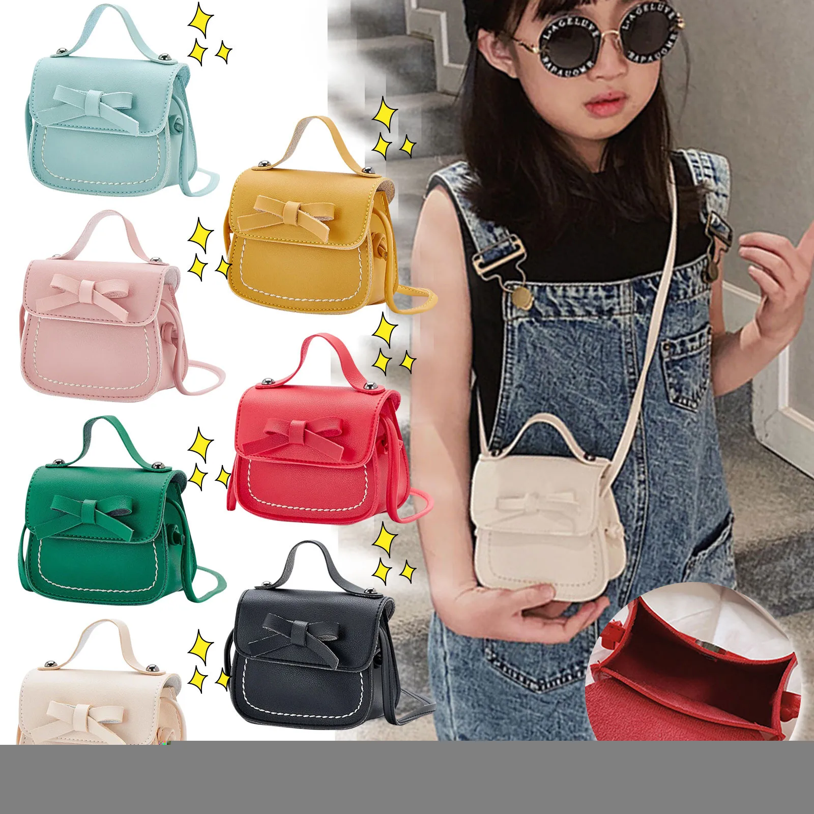 

Милая женская сумка-мессенджер в милом и крутом стиле с сумкой через плечо, трехмерная сумка-мессенджер с бантом, кошелек для монет, подарок