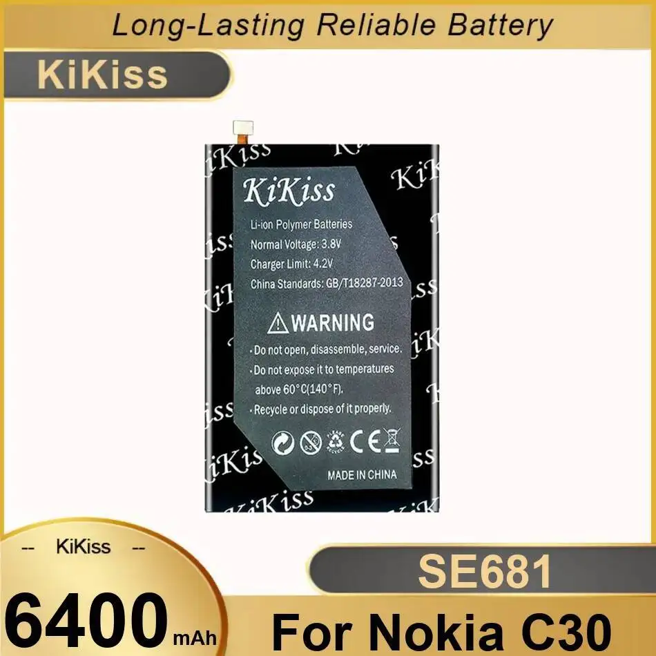 

Аккумулятор мобильного телефона SE681 для Nokia C30 6400 мАч Safe