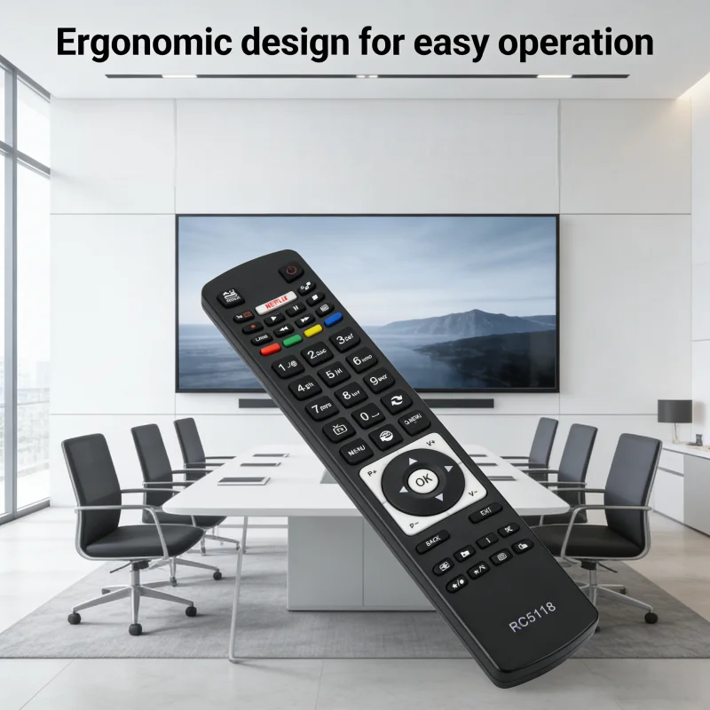 RC5118 Ersatz Fernbedienung für Hitachi LED LCD TV, Kompatibel mit 22HBD06U 24HE1510-W 32HB1S66I 32HE1510-B 32HYJ46U