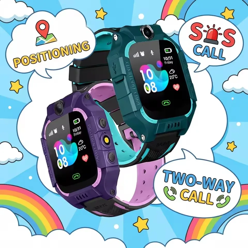 

Children Smart Watch 2G Postion Tracker SOS Phone Call Camera Voice Chat Kids Smartwatch Boys Girls Birthday Perfect Safety Gift