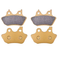 Motorcycle Front Rear Brake Pads For HAR/LEY-DAVI/DSON FXST FXSTi FXSTB FXSTBi Night Train Softail FLSTF FLSTFi Fat Boy 2011
