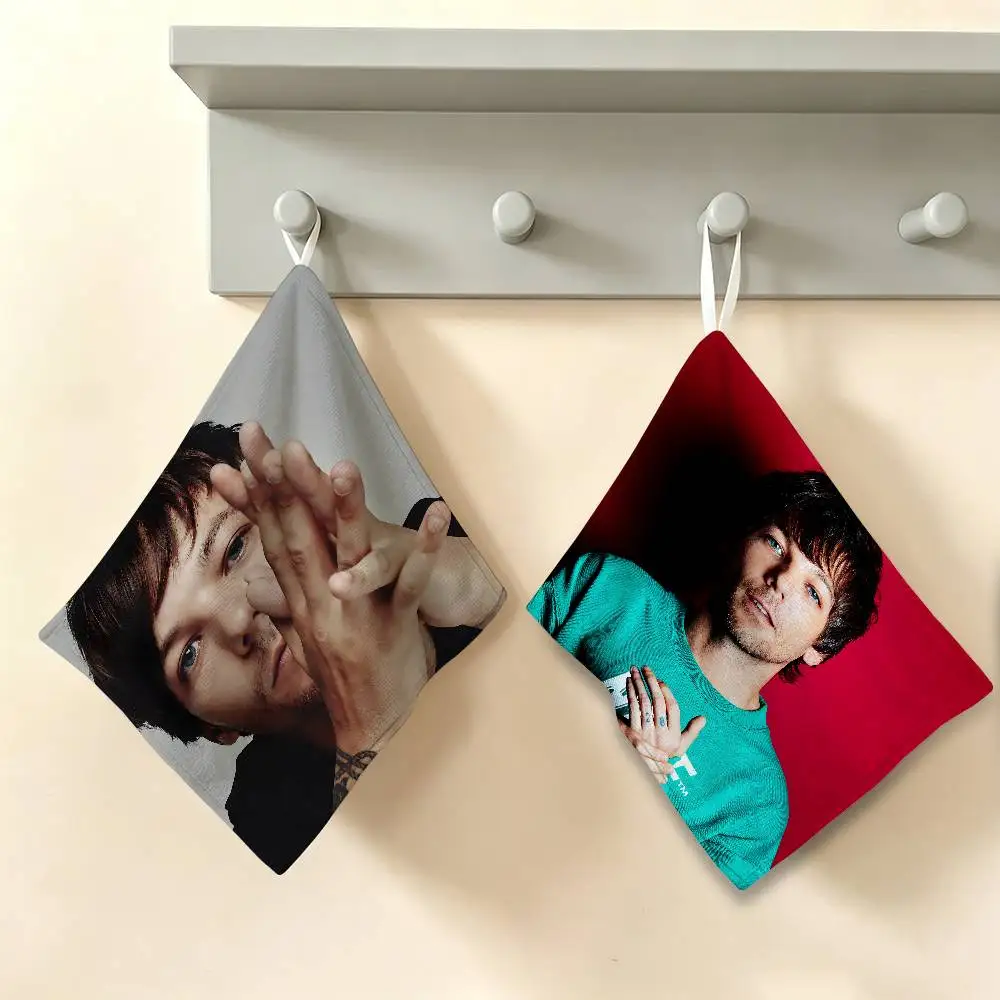 Singer L-Louis T-Tomlinson Polyester Cotton Hand Wiping Towel, Anti-shrink Hanging Kitchen Cloth for Household Cleaning
