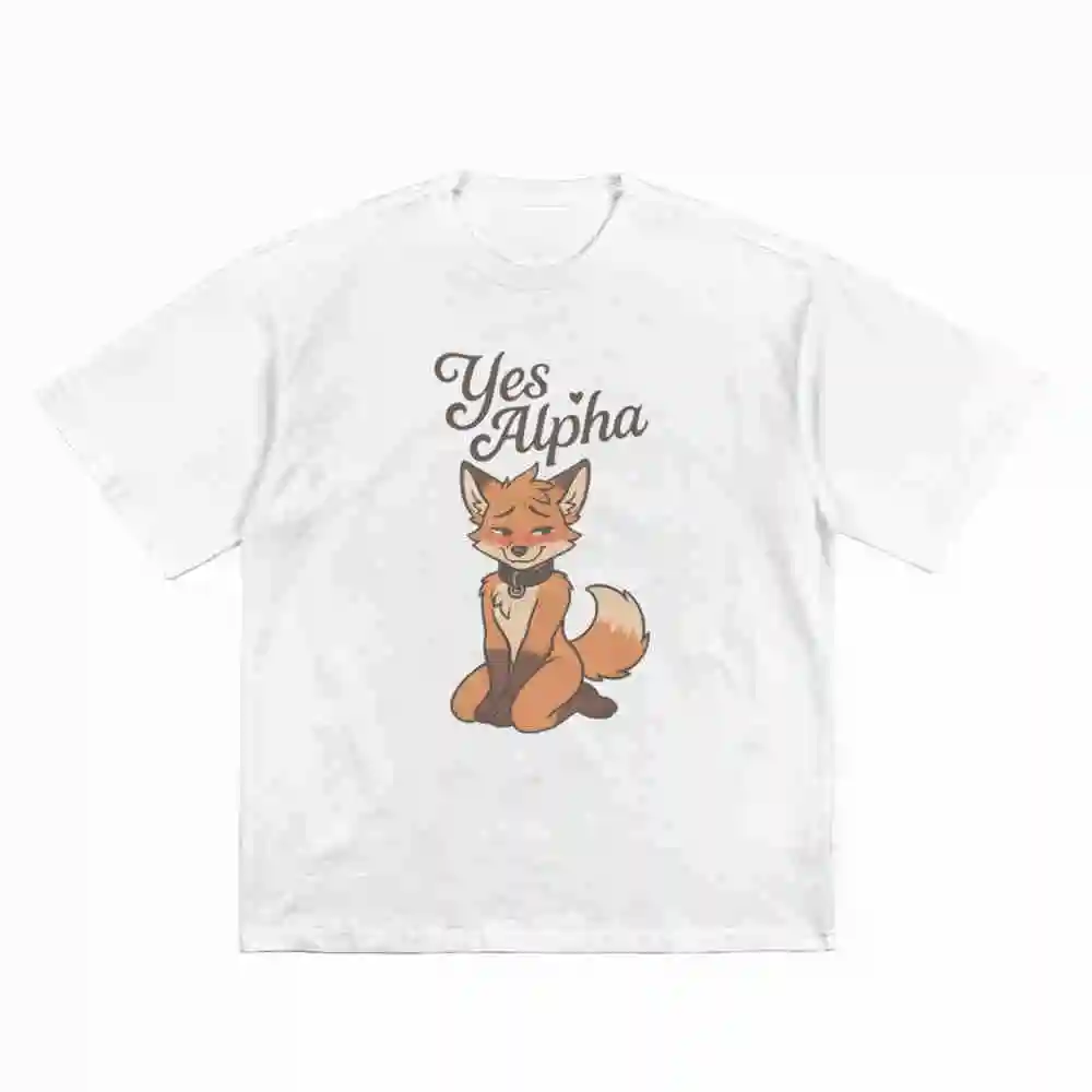 Femboy Fox Furry Short Sleeve Tee 100% Cotton T-Shirt
