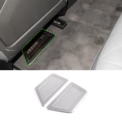 For BMW ix 40 50 M60 2022 2023 2024 Stainless Steel Silver Car Rear Air Vent Conditioner Outlet Dust Cover Interior Accessories