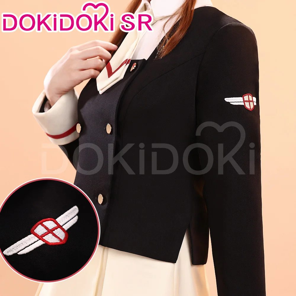 IN STOCK Kinomoto Sakura Cosplay Costume Anime Card Captor Sakura DokiDoki-SR Women School Uniform Sakura Tomoyo Cosplay Wig