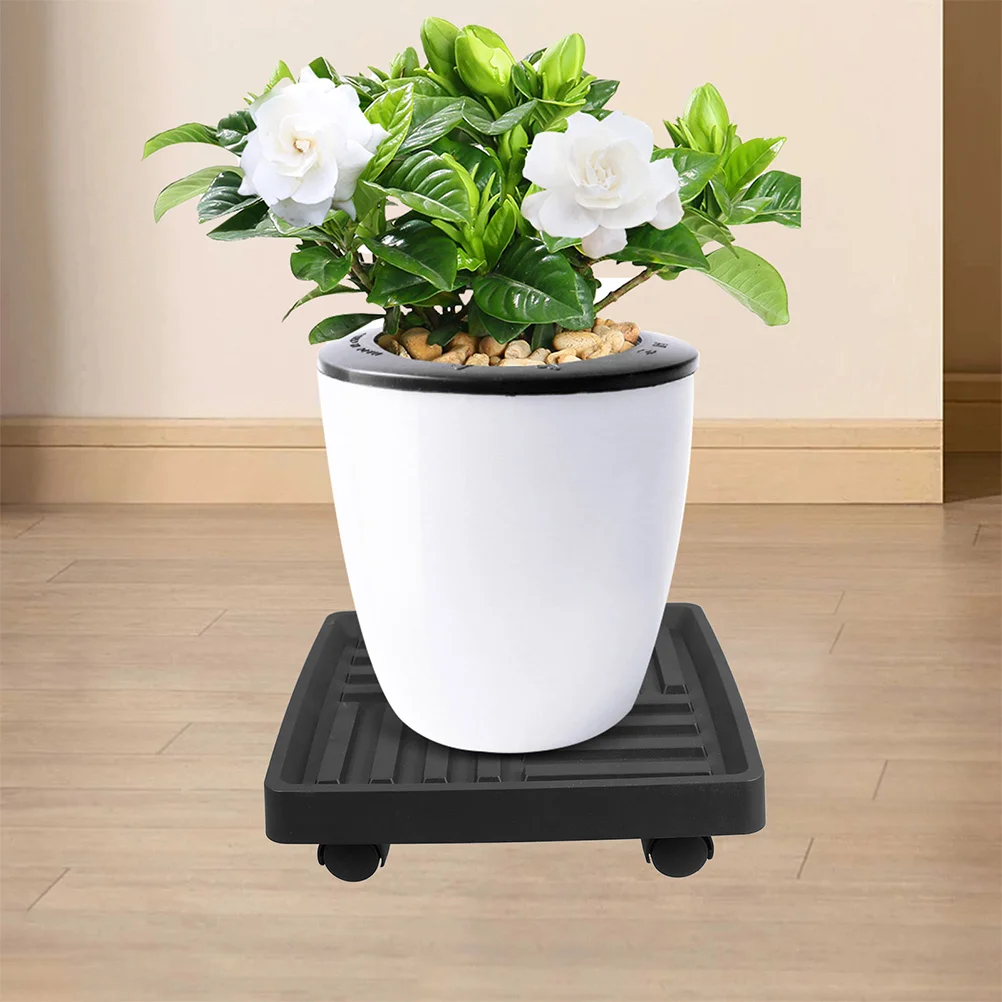 

Plant Pot Holder Stand with Wheels Heavy Duty Rolling Base for Indoor Outdoor Use Breathable Design Easy to Clean