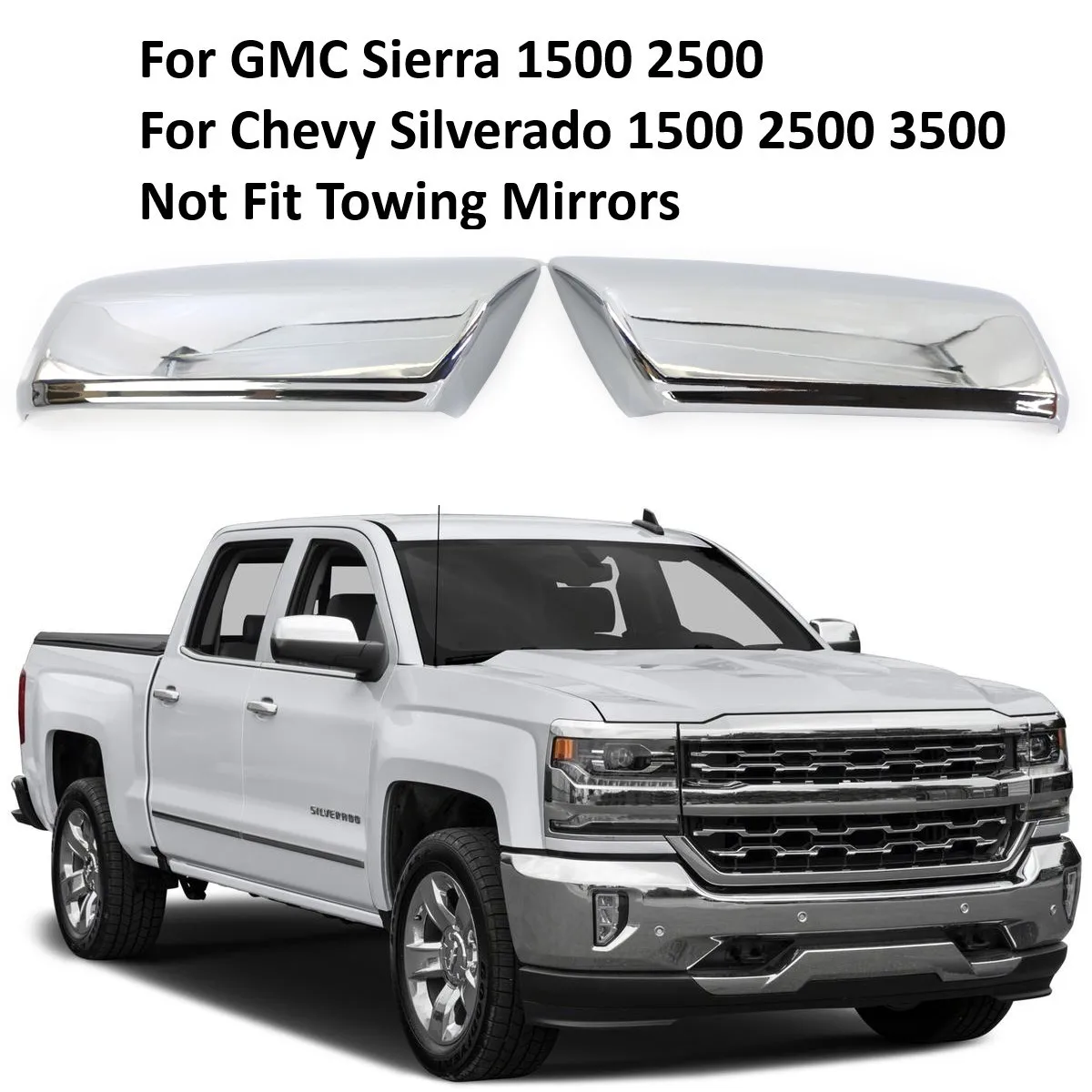 

2 шт., крышки для GMC Sierra For Chevy Silverado 1500 2500 3500 22919758 22919757