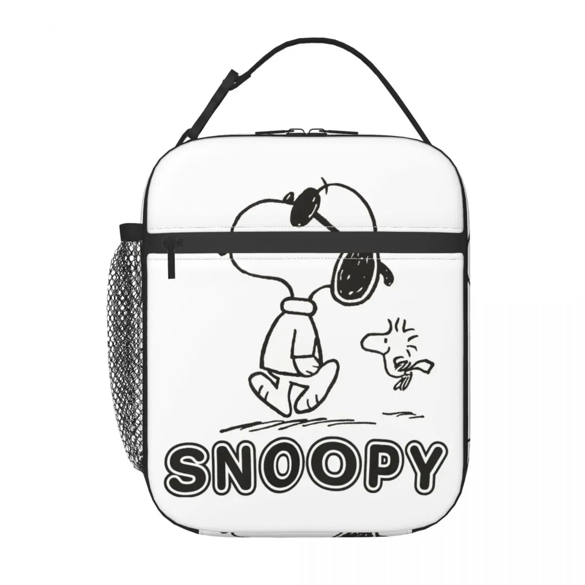 Cool Snoopy Woodstock Peanuts Anime borse per il pranzo con isolamento termico per il lavoro Bento Box Cooler Thermal Lunch Box