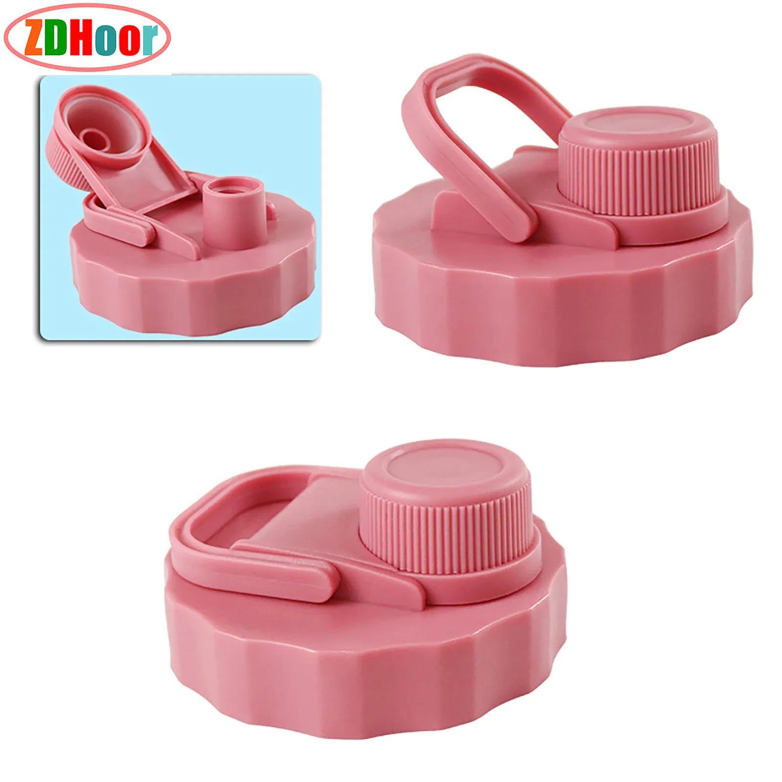 

Water Bottle Cover Durable Leak Proof Seal Wide Mouth Lid Mason Jar Lid with Handle Flip Cap