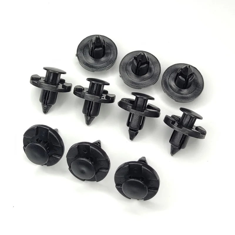 50pcs 8mm Auto Fastener For Mitsubishi Rivet Trim Clips Bumpers Splashguards Wheelarch Liner MR328954, 01553-09321, 9004468320