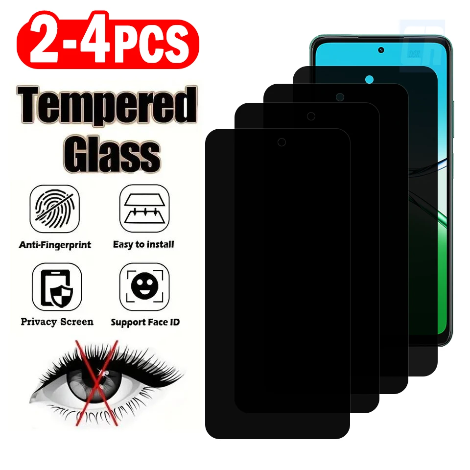 

2-4pcs Anti spy Privacy Tempered Glass for Oppo A5x A3x A5 A3 Pro 4G 5G A11S A54S A53S A57S A80 A60 Anti peep Screen Protectors