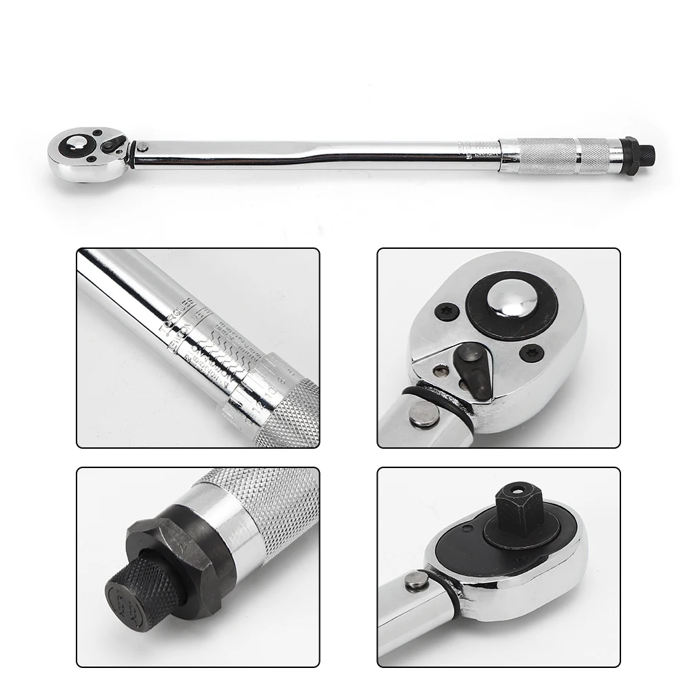 

Spanner Wrench 1/2in 28‑210Nm Torque Wrench High Precision Quick Release 2‑Way Ratchet Preset Torsion Spanner