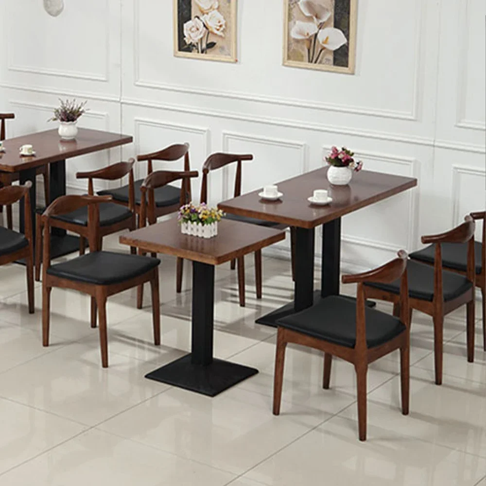 

Restaurant Dining Tables and Chairs, Factory OEM Furniture Set for Hotel Cafe Outdoor Coffee Shop