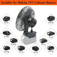 Power Tool Parts 6 Inch Floor Electric Fan Outdoor Camping Desktop Fan For Makita For Dayi A3 For Quanyou 18V 20V Li-ion Battery