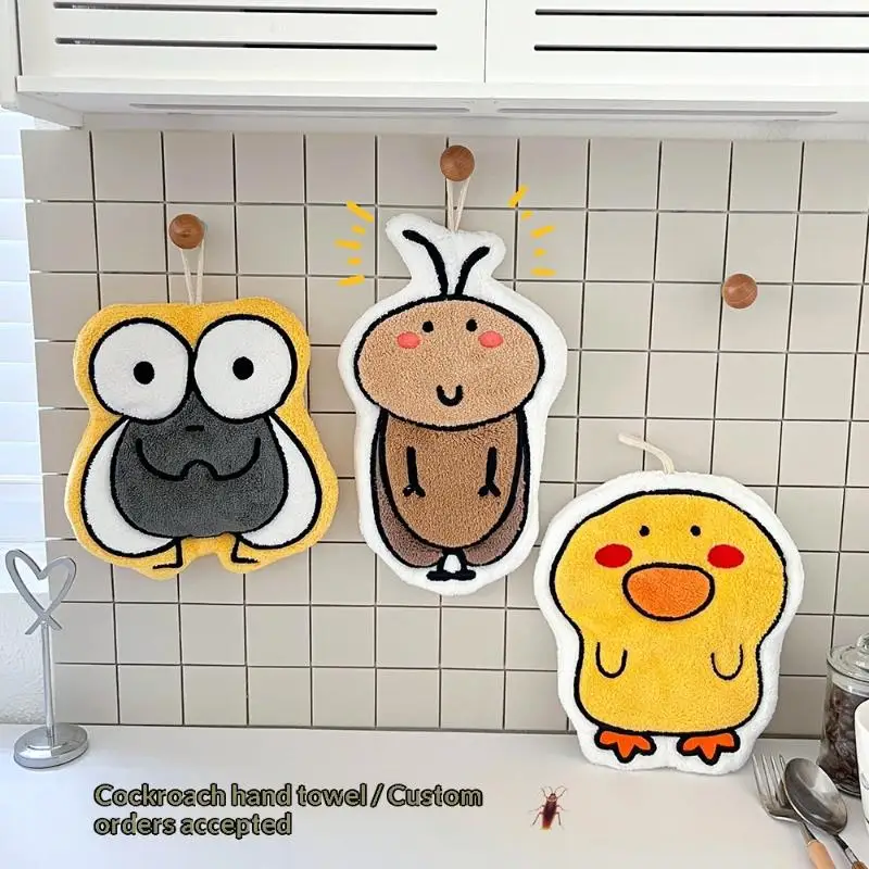 

Полотенце для рук с героями мультфильмов, настенное полотенце, толстый мягкий носовой платок, тряпка для кухни, ванной комнаты, ткань для мытья рук
