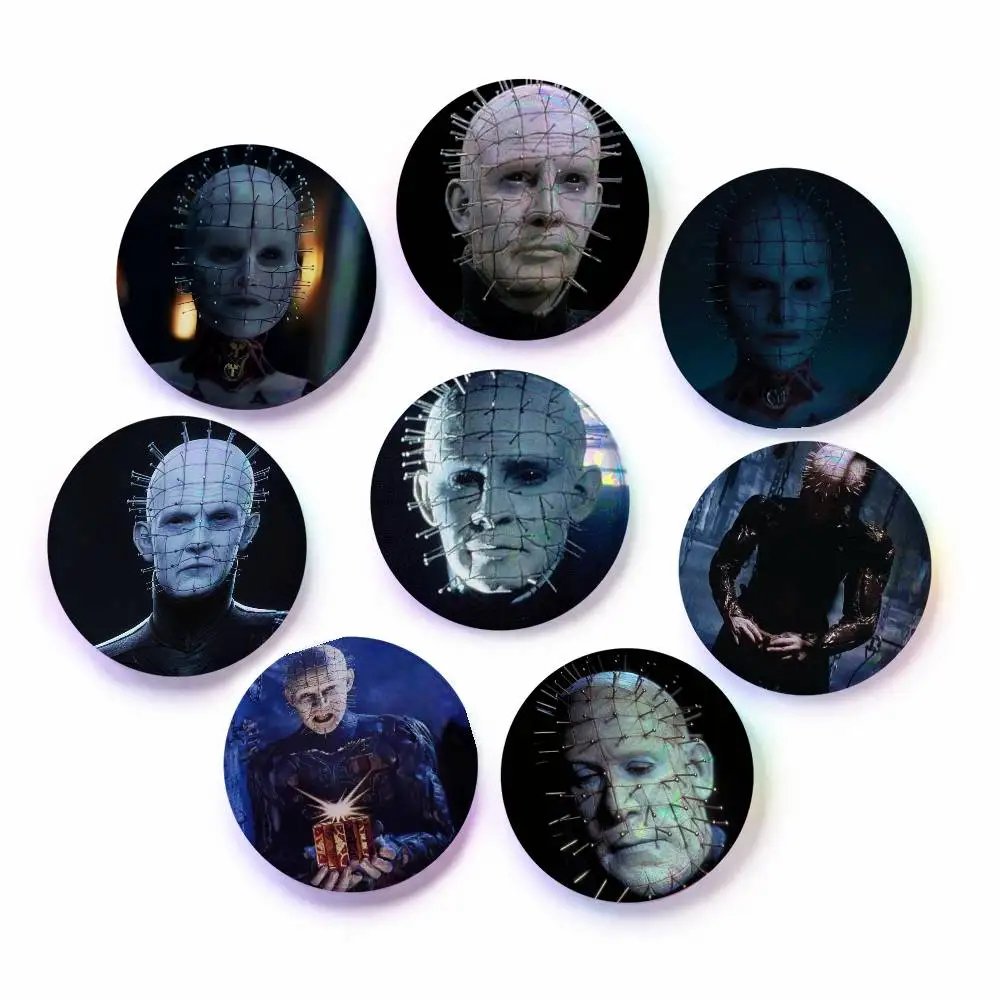 A-H-Hellraiser Cosplay COSTUME Badge Pin Tinplate Brooch Prop Xmas Gift Birthday Gift