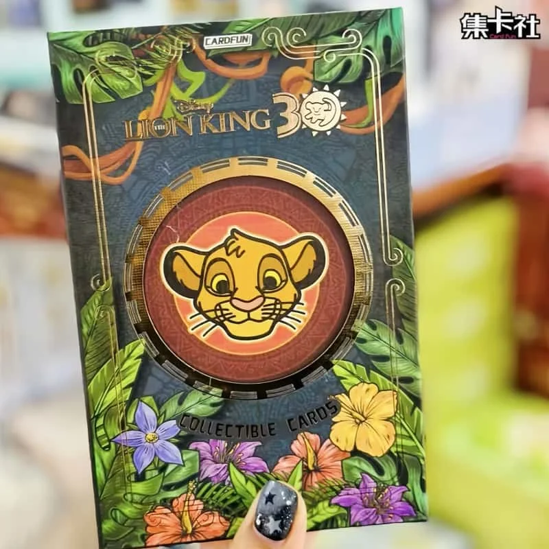 Tarjetas Coleccionables Originales de Card.Fun del Rey León, 30.º Aniversario, Tarjetas Conmemorativas con Bordados Exquisitos, Artículos de Anime