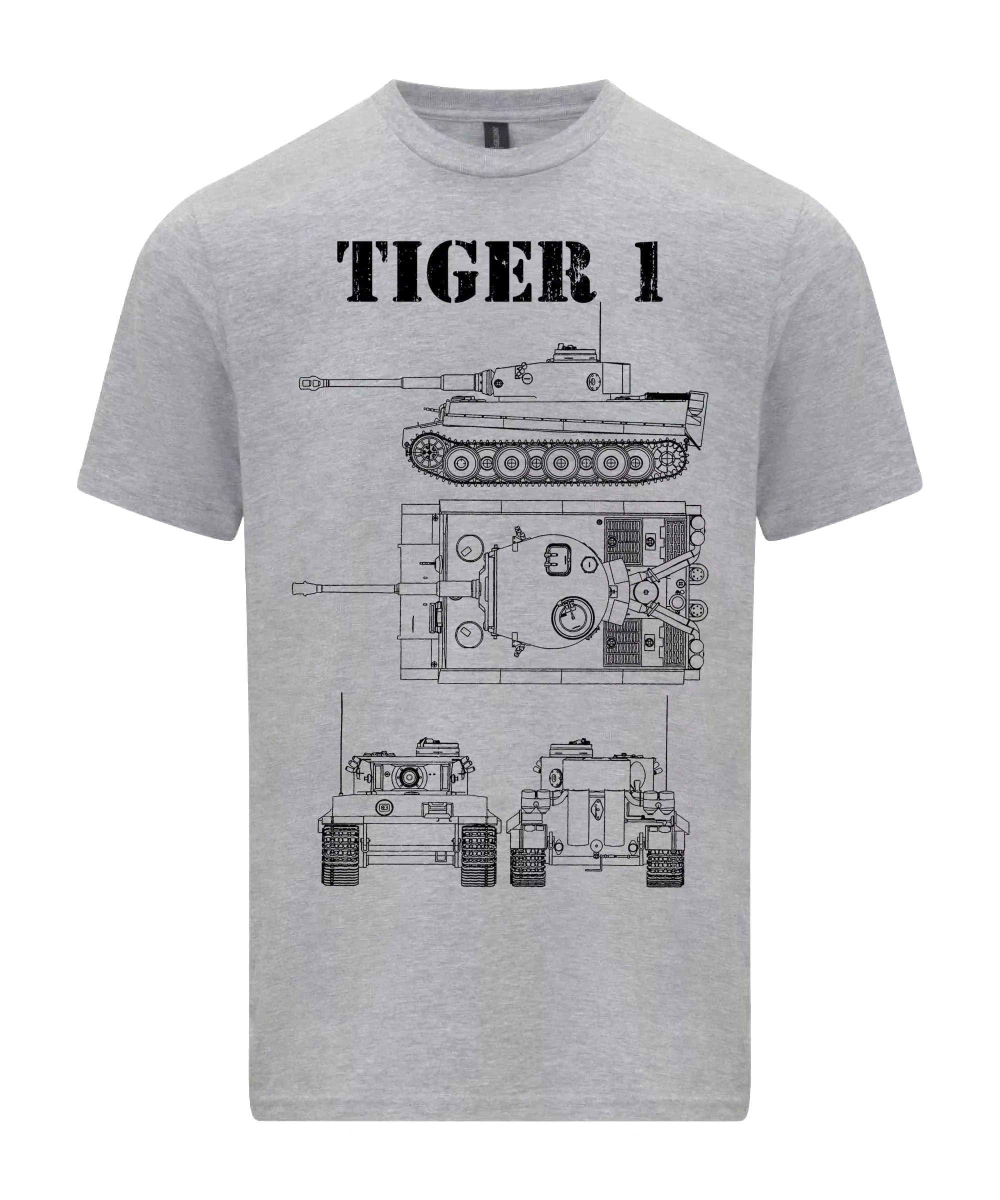 T-shirt Tiger 1 Tank avec dess - Vintage Fashion Drawings avis et prix