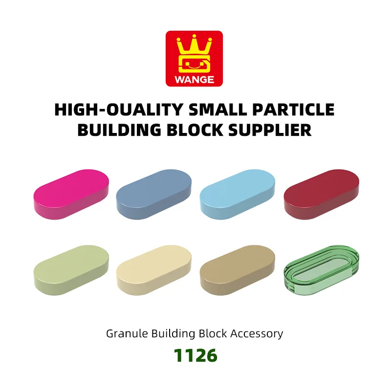 WANGE 1126 100g/436PCS Ellipse 2Holes Building Blocks Moc Classic Compatible with Bricks Construction Children Toys Gift Plane