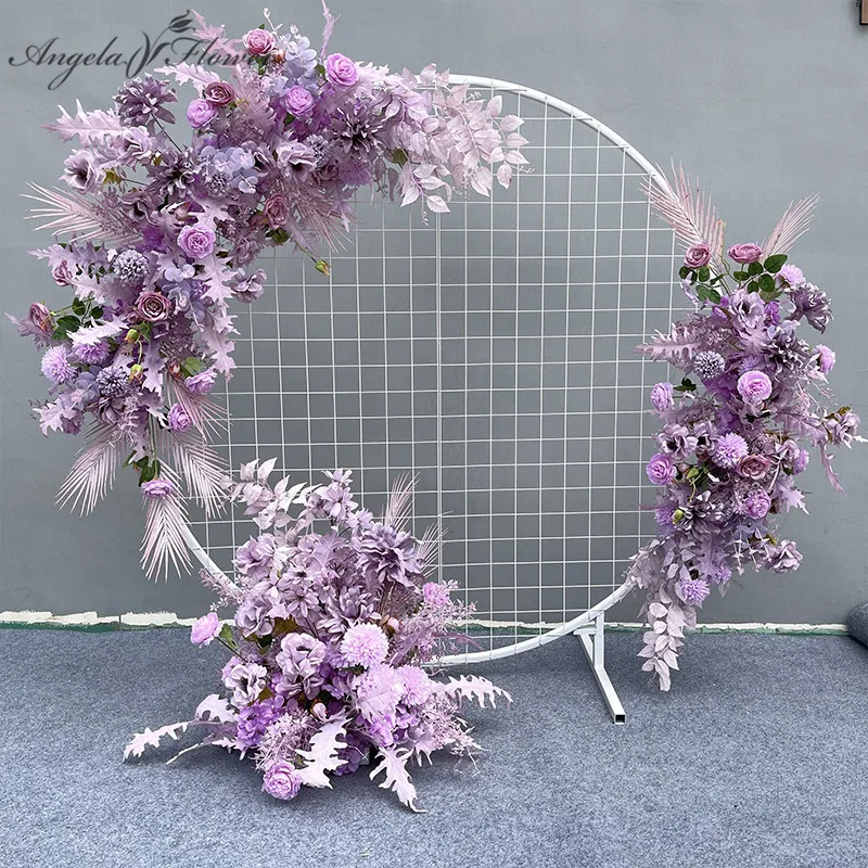 Wedding Props Flower Row Arrangement Artificial Flower Ball Arch Pavilion Decor Hanging Corner Floral Party Stage Scene Layout