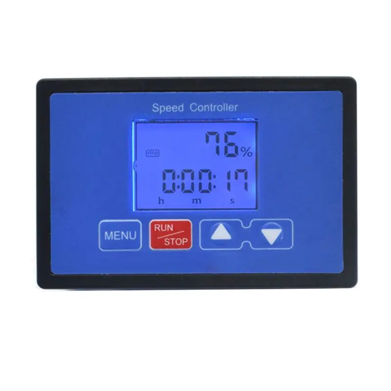 10X LCD Digital Display Tachometer Adjustable 30A PWM DC Motor Speed Controller Timing Remote Control 12V 24V 36V 48V-A08Q