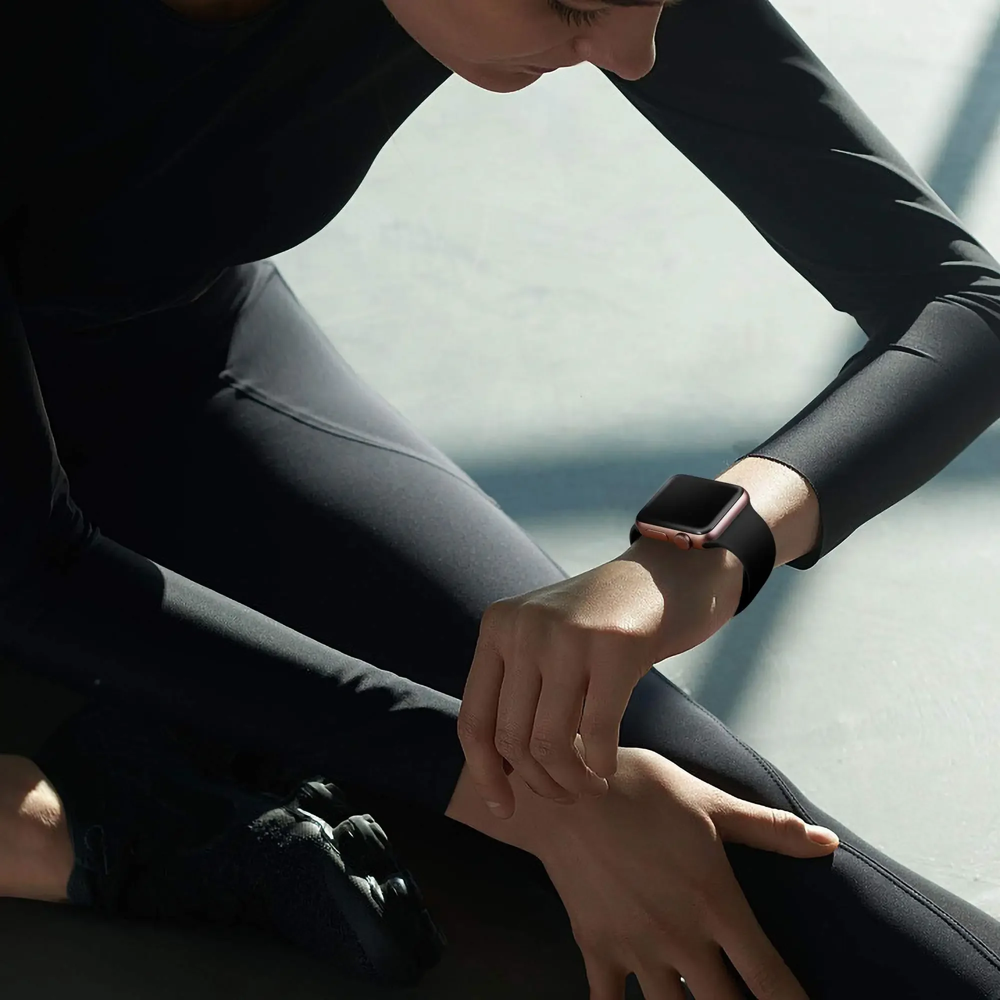 Silicone Strap For Apple Watch Band 44mm 40mm 45mm 41mm 49mm 42mm 38mm 44 mm bracelet iwatch series 9 7 se 3 4 5 6 8 Ultra band