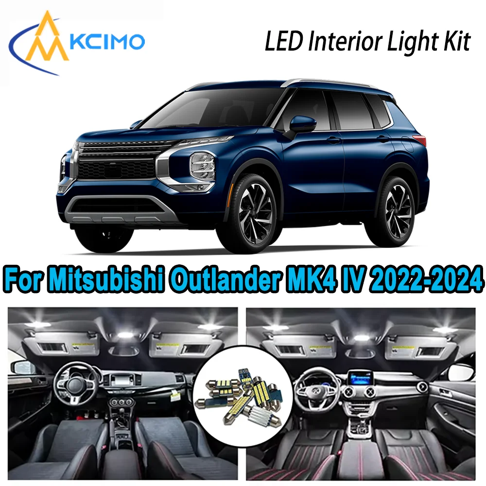 

Bright Premium LED Interior Kit for Mitsubishi Outlander MK4 IV 2022-2024 Dome Map Trunk Lamps Error Free Automotive Lighting