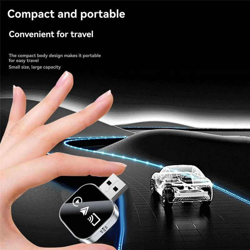 Adapter CarPlay USB B27B 3 w 1, bezprzewodowy Smart Mirror Link, Android Auto, Plug and Play Dongle B