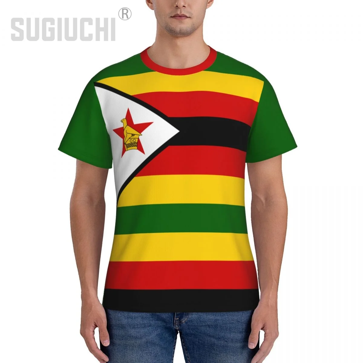 Tight Sports T-shirt Zimbabwe Flag 3D For Men Women Tees jersey Clothes Soccer Football Fans Gift Patriotic T shirt