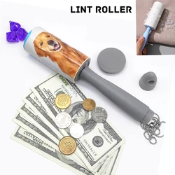 Safe Stash Storage Sight Secret Tearable Roll Paper Sticky Roller Dust Wiper Replaceable Cleaning Brush Tool For Pets