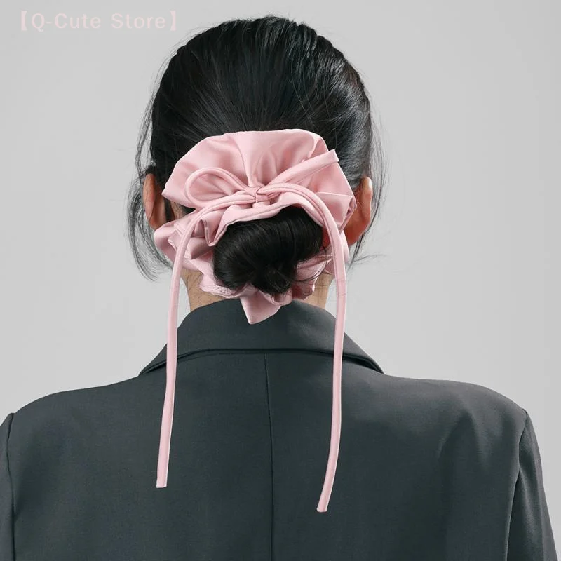 القوس الشريط العصابات الشعر طويل مطاطا الحلو Scrunchies الزهور الشعر تعادل العصابات رئيس حبل المرأة الكورية فتاة ذيل حصان إكسسوارات الشعر