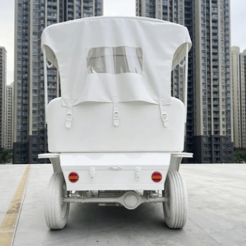 Customizable Antique Classic Golf Cart With Bluetooth Speakers, Ball Washer, 72V Electronically Controlled vintage Engine.