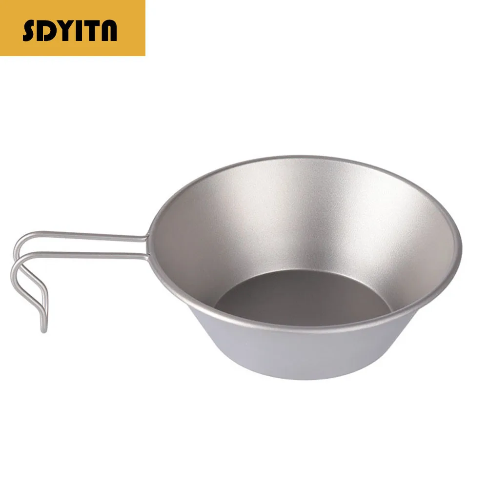 

Lightweight Pure Titanium Outdoor Bowl for Camping and Picnics Cookware Set for Healthy Camping Meals