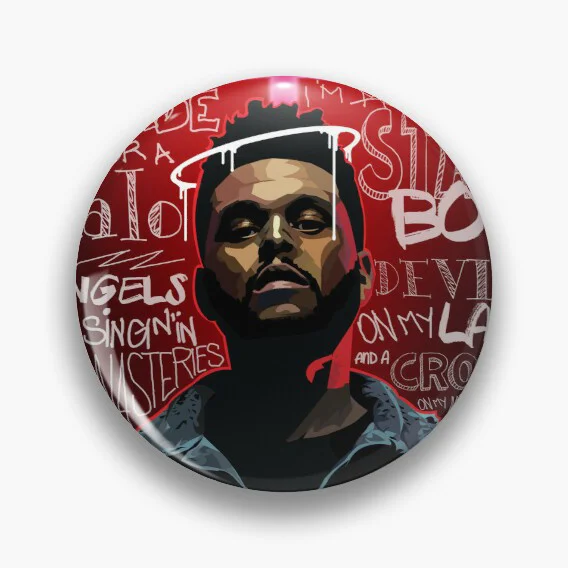 the Weeknd pins broche pin anime customized Clothes  Lapel cute Badge  cute Metal  Clothes