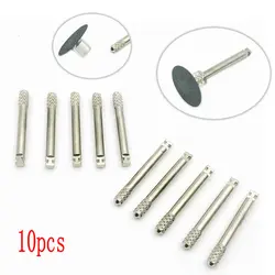 10pcs Dental Mandrel Dental Lab Disc Fit RA Shank for Polishing Disk Rotary Tool Shank Stainless Steel Mandrel 2.35mm Shank