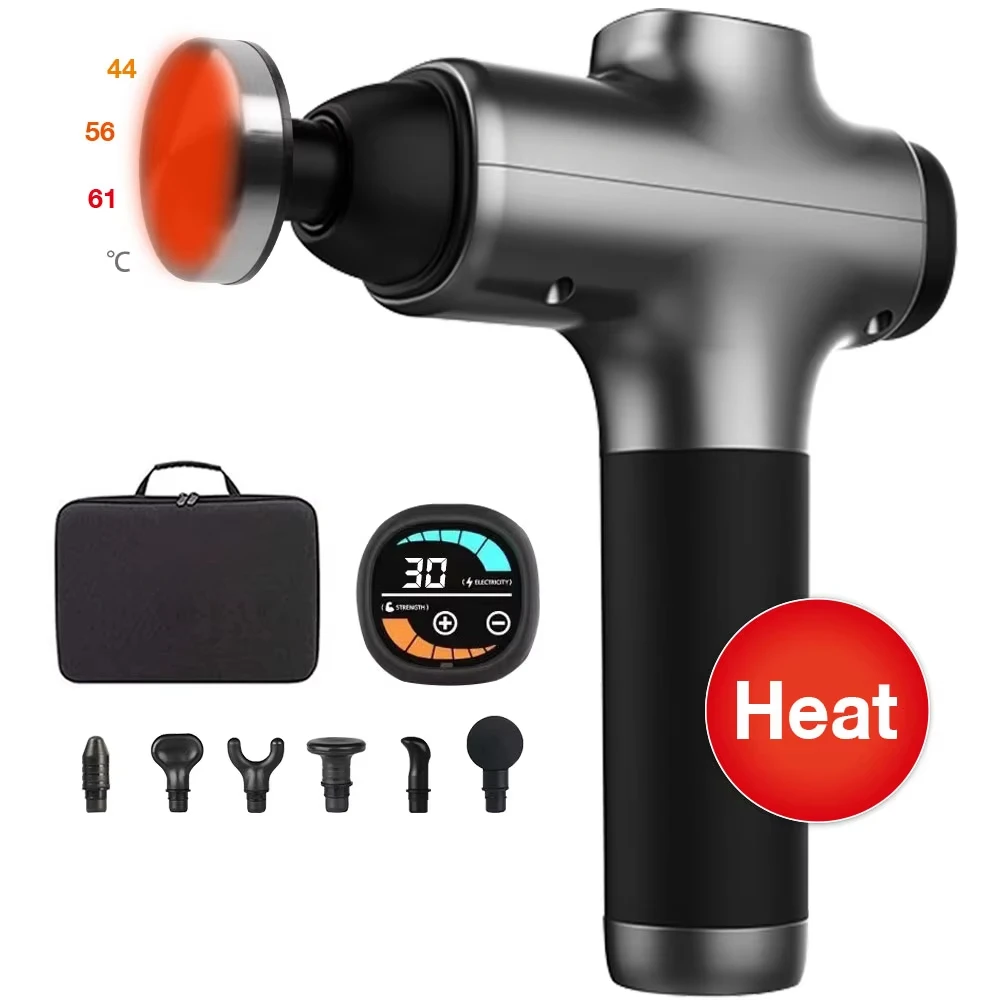 

Professional General Deep Fascia Massage Gun Health Care Products Muscle 9 Degree Heating And Cold Massage Gun