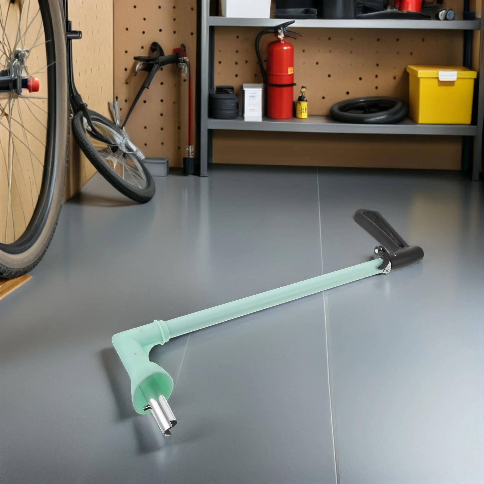 قضيب دفع سكوتر قابل للطي، قبضة مقود بلاستيكية عالمية لعربة الأطفال لسهولة التركيب والراحة المحسنة