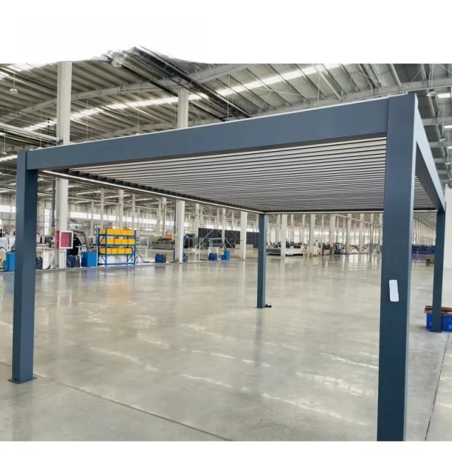 

Хорошее качество жалюзированного алюминия 6x4 алюминия биоклиматическая пергола уличная моторизованная выдвижная пергола