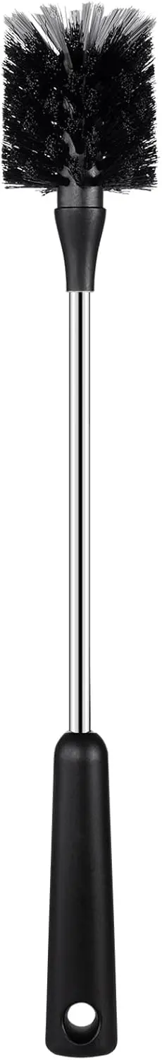 

15-Inch Water Bottle Brush – Stainless Steel Handle with Dense Bristles | Deep-Cleaning Scrubber for Cups, Wine Glasses