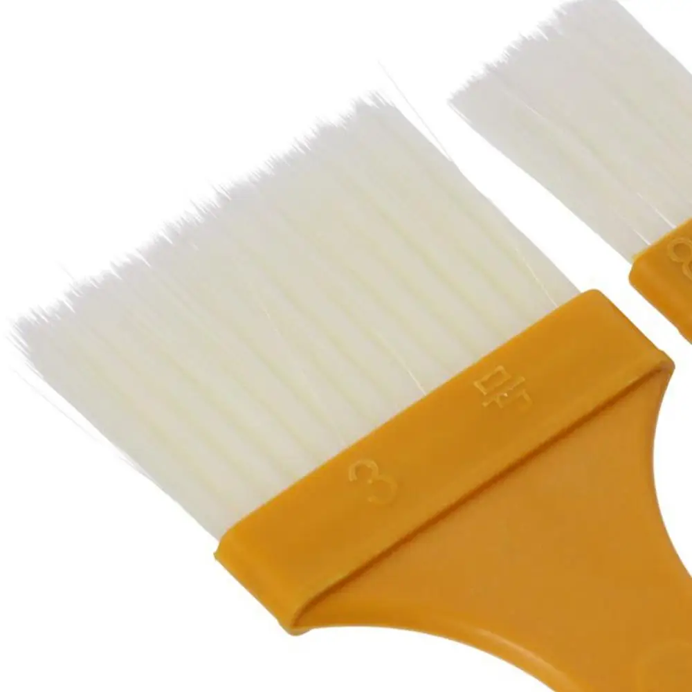 5 Pcs Yellow Pastry Brush Plastic Handle PET Silk Basting Brush for Cooking Multi-purpose Heat Resistant Cooking Brush Kitchen