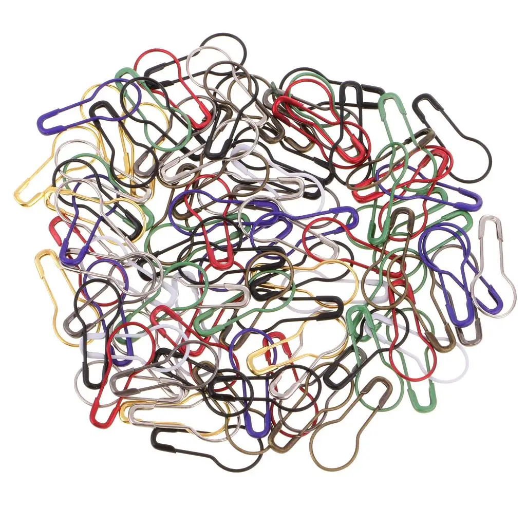 6x100 штук 22 мм Металлические Булавки в форме калабаша, желтого цвета