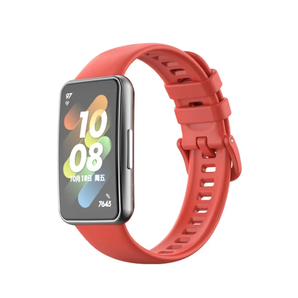 New Silicone Watch Strap Replacement Plastic Adapter Bracelet Smart Watch Accessories Watchband for Huawei Band 7