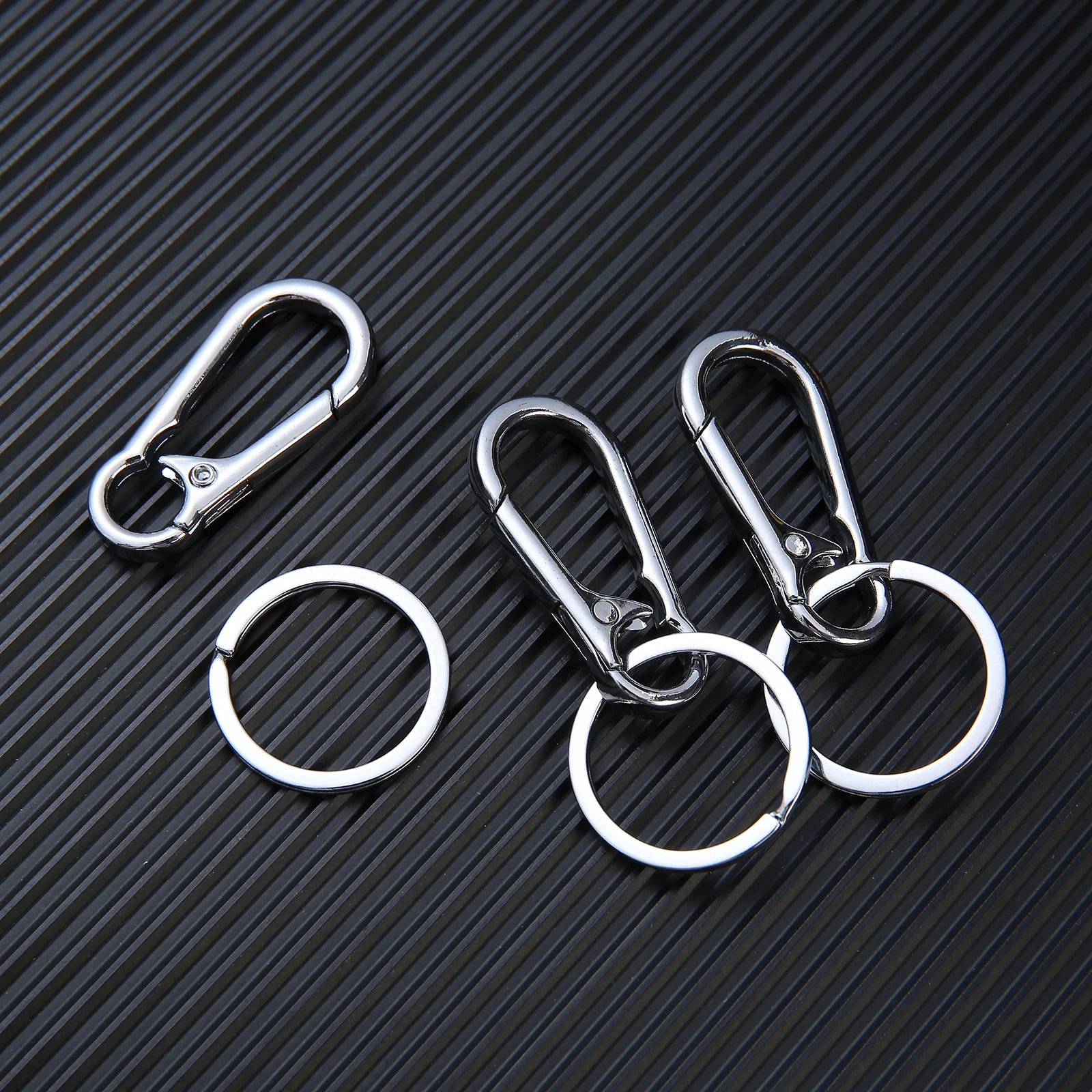 1/2/5/10 PCS Gourd Buckle Keychains Climbing Hook Car Strong Carabiner Shape Keychain Accessories Metal Key Chain Ring