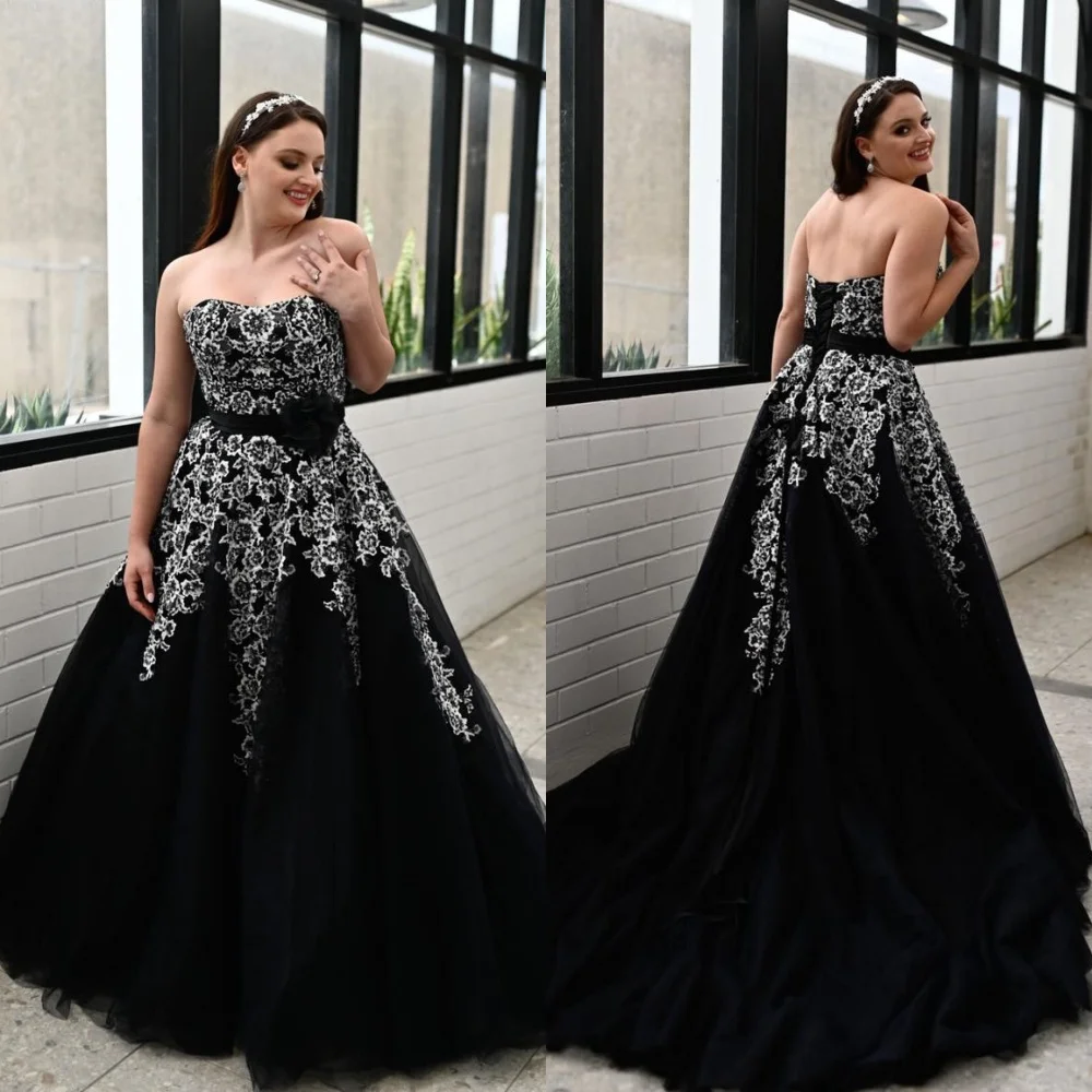 

Jiayigong Tulle Flower Beading Ruched Formal Evening A-line Strapless Bespoke Occasion Gown Long Dresses